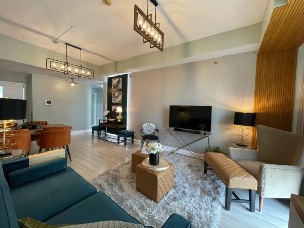 Bellagio Towers – Condo Apartments For Rent 2BR Fort Bonifacio, BGC. Modern apartment at the heart of BGC Burgos Circle in two bedrooms facing Golf Course