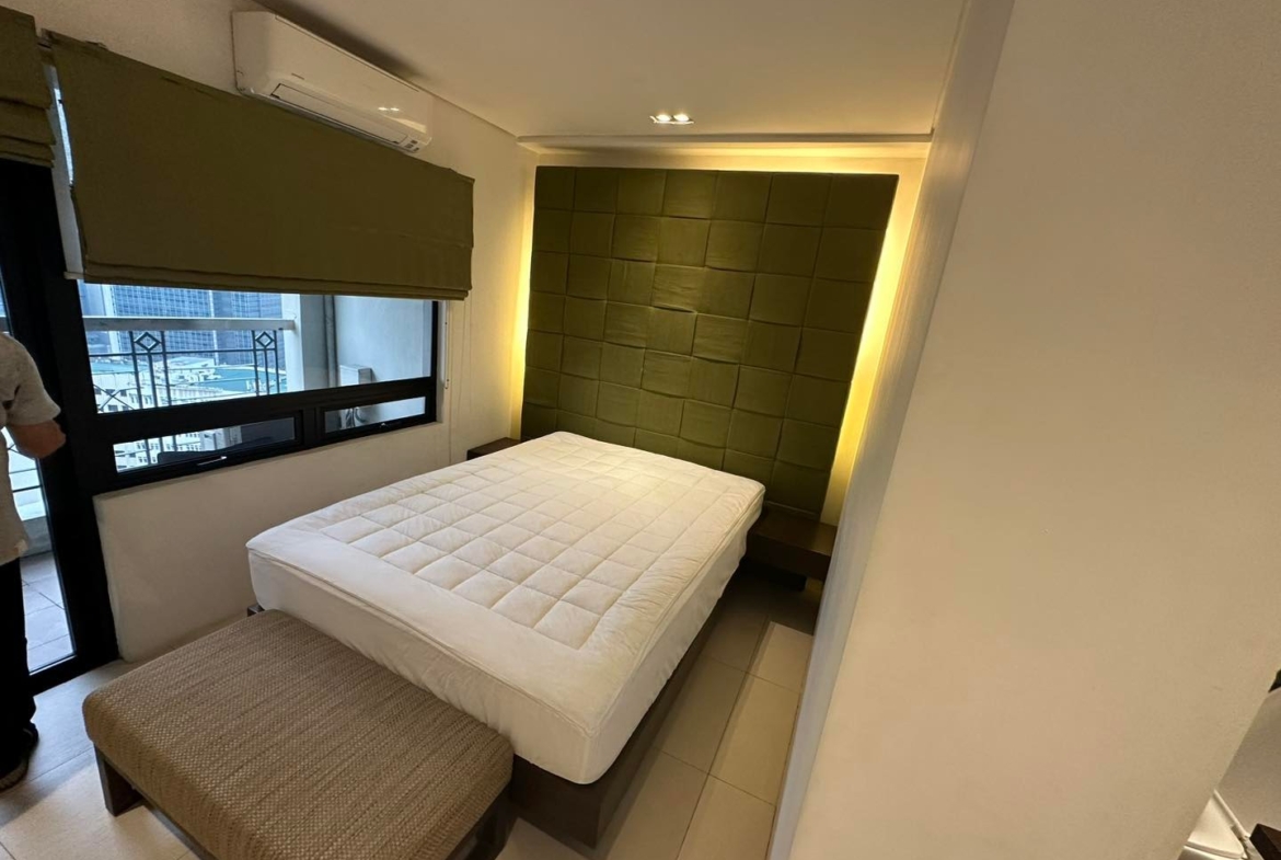 1BR with Balcony Fully Furnished unit at BSA Tower Makati