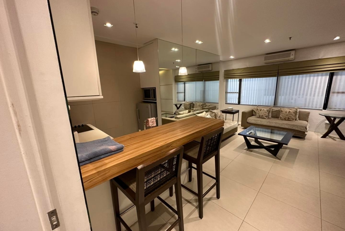 1BR with Balcony Fully Furnished unit at BSA Tower Makati